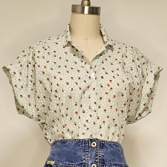 Vintage 🍎 Button Down - Picture 1 of 10